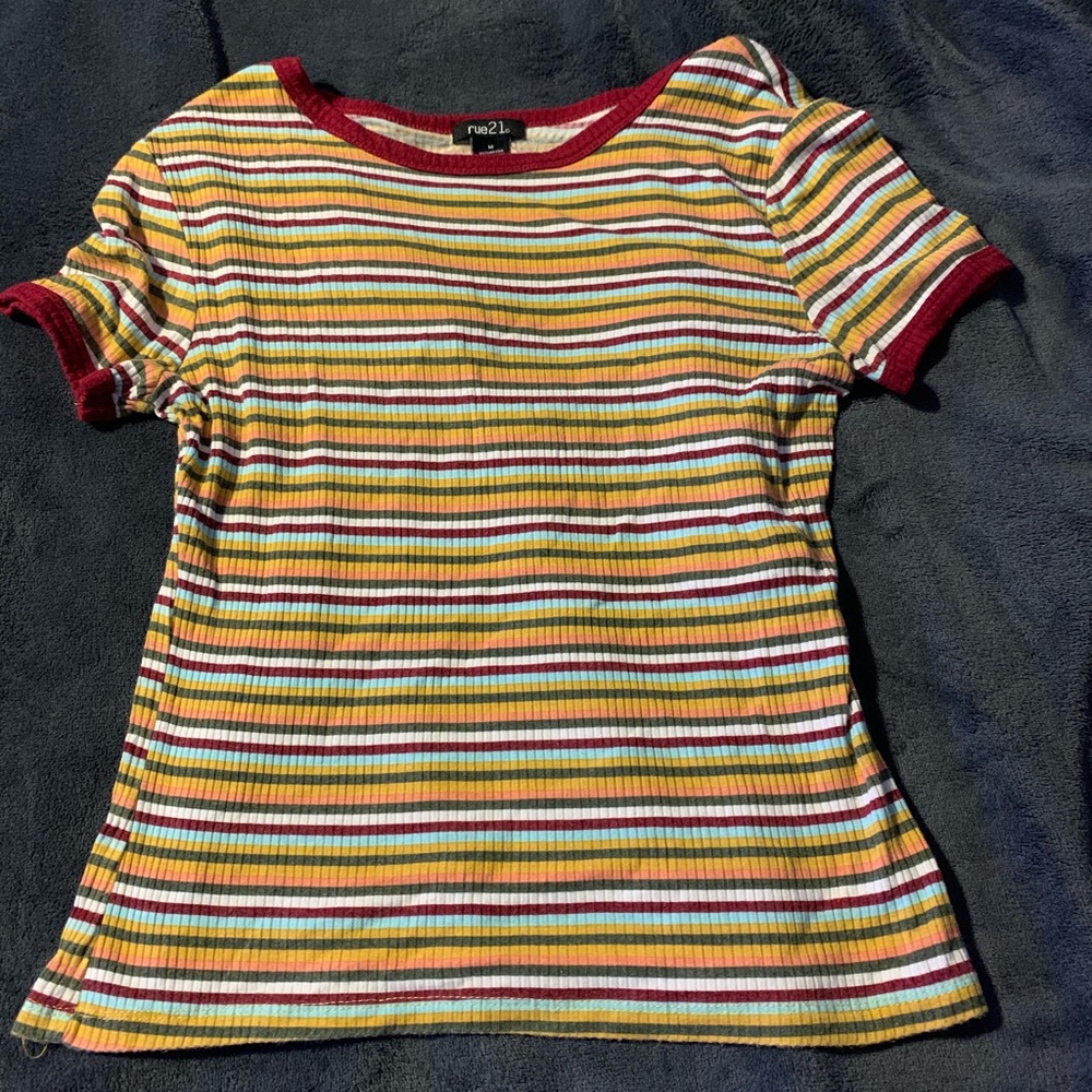 rue 21 ribbed crop top